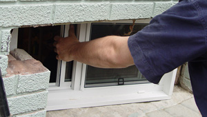 Installing new windows in a Lynn finished basement