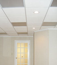 Basement Ceiling Tiles for a project we worked on in Haverhill, Massachusetts