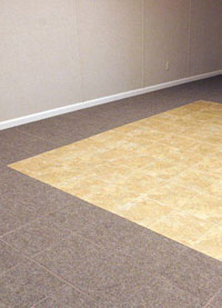 Basement Wood Flooring installed in Haverhill, Massachusetts